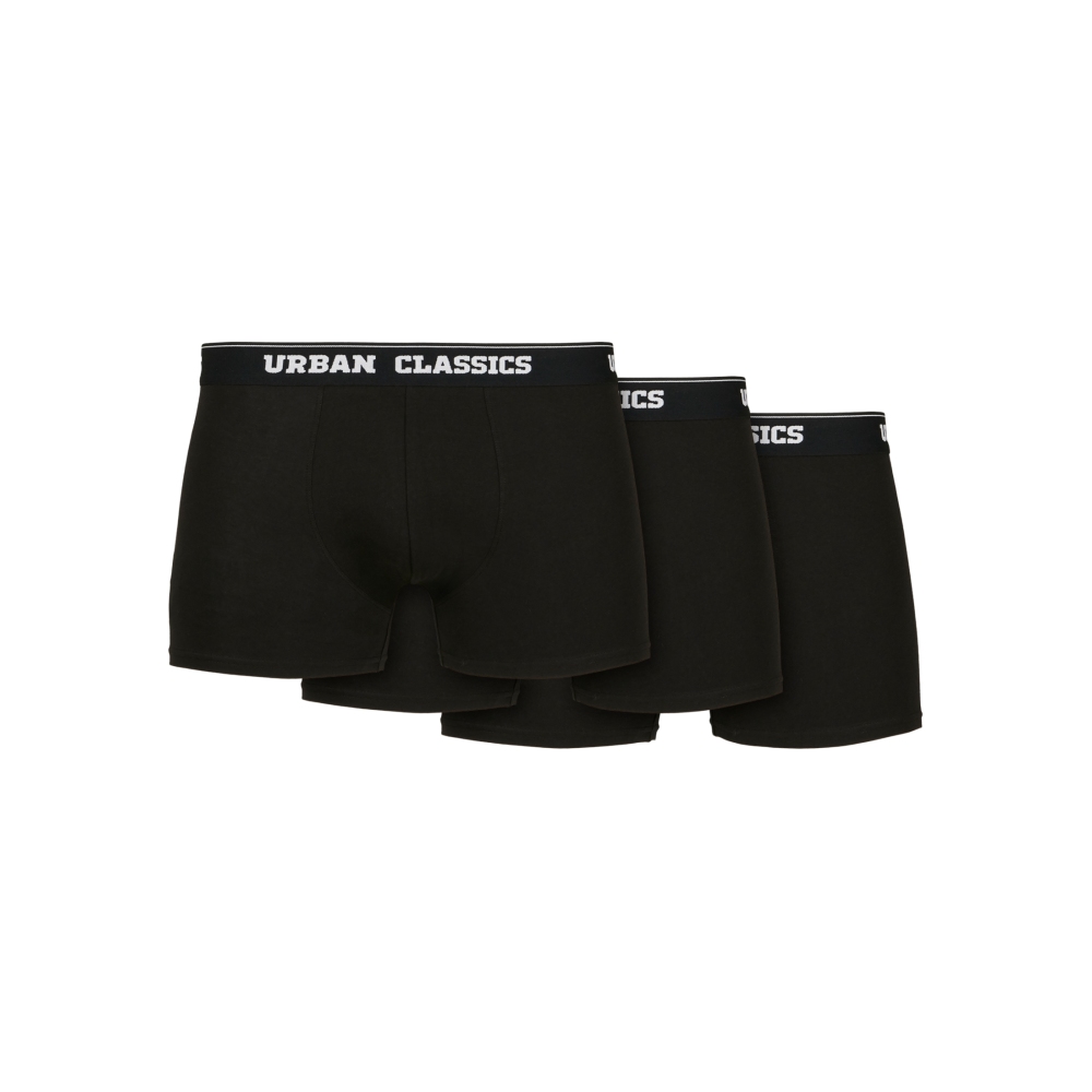 Urban Classics - Organic 3Pack Boxershorts set - Zwart